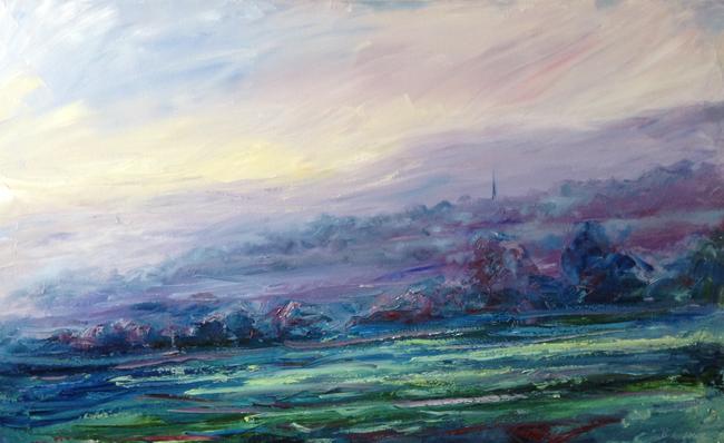 Painswick from Longridge, sunset