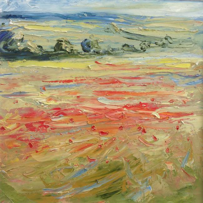 Poppy field above Sherborne