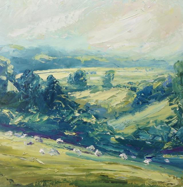 Towards Yanworth from Roman Villa