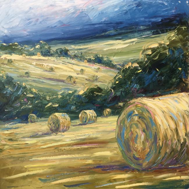 Big bales, evening