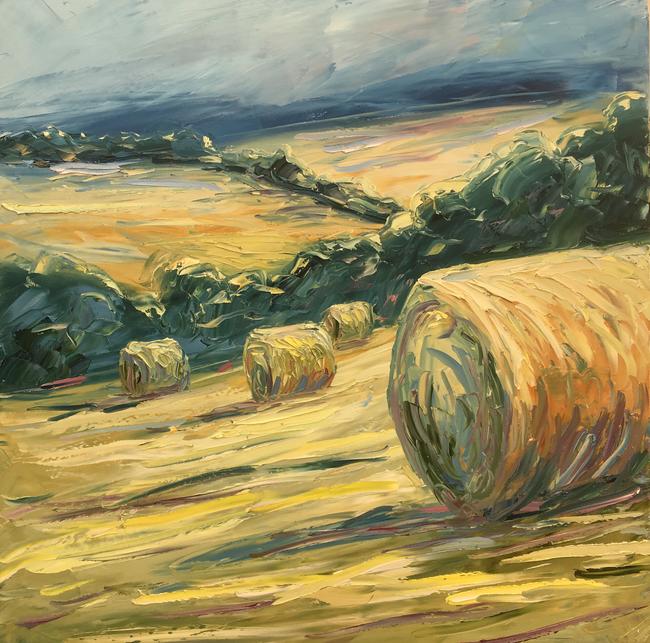 Big bales, evening