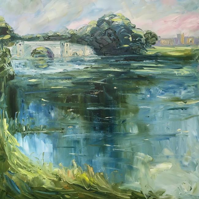 Blenheim bridge and lake