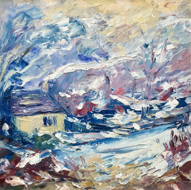 Laurie Lee’s Cottage, winter