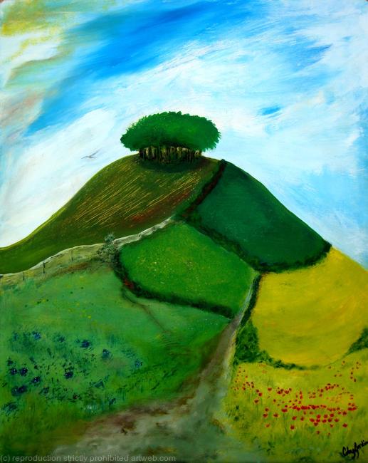 Hill on the Cornish border .
