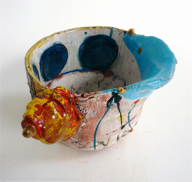 Little jug with speckle blue 2012