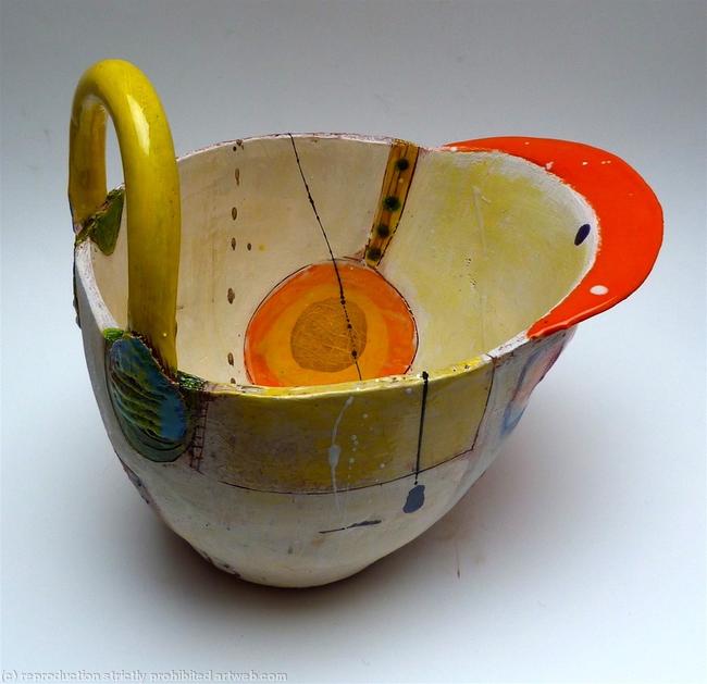 Washed with yellow ochre