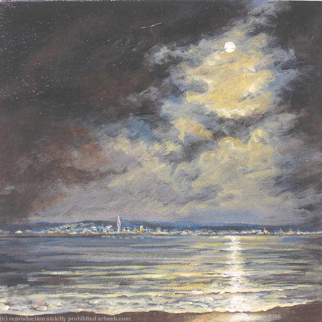 Moonlight over the Spinnaker Tower