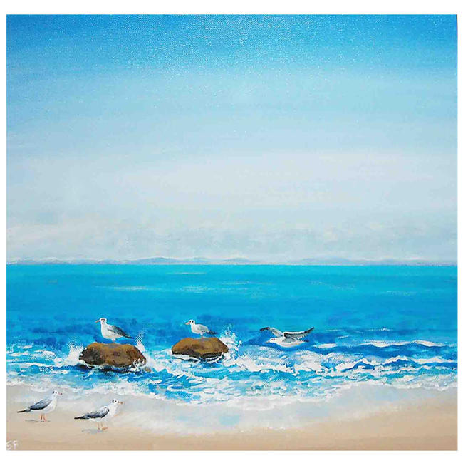 Seagulls on the Rocks