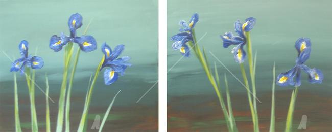 iris diptych
