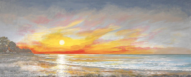 Seaview to Ryde at sunset