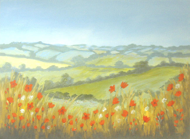 Hillside Poppies