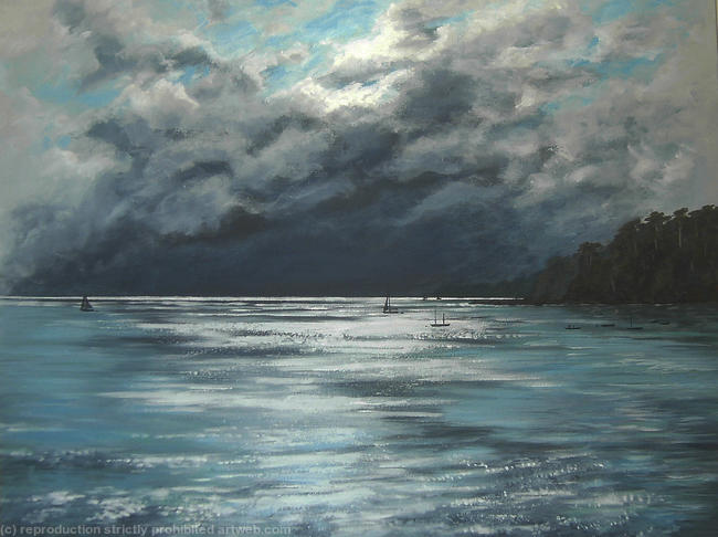 Dramatic Morning Sun on the Sea