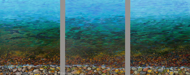 Pebbles Triptych
