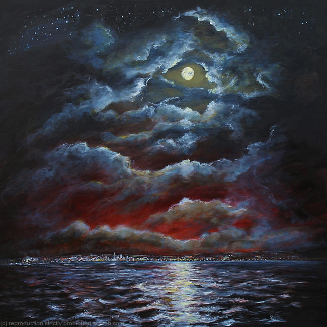 Moonlight Over Harbour Lights
