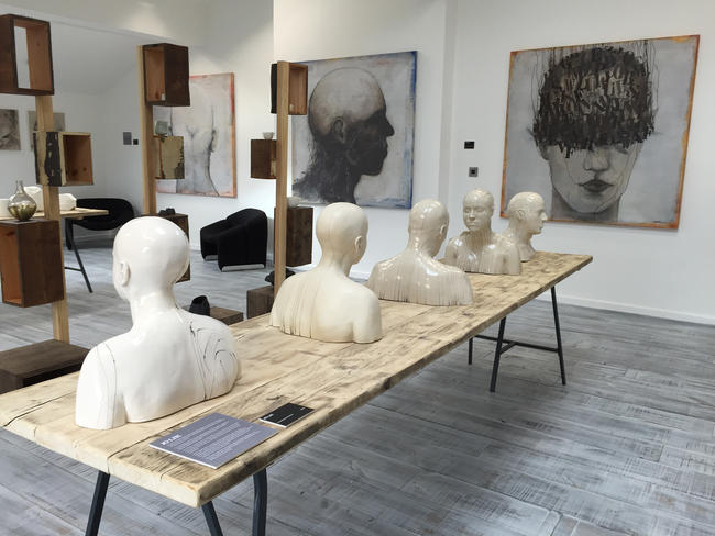 Contemporary Busts at Nomad Atelier UK Gallery, Barnsley