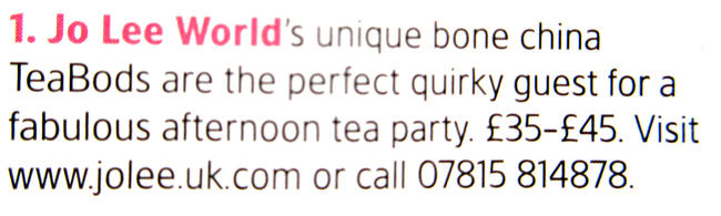 TeaBods in Tatler Sep16