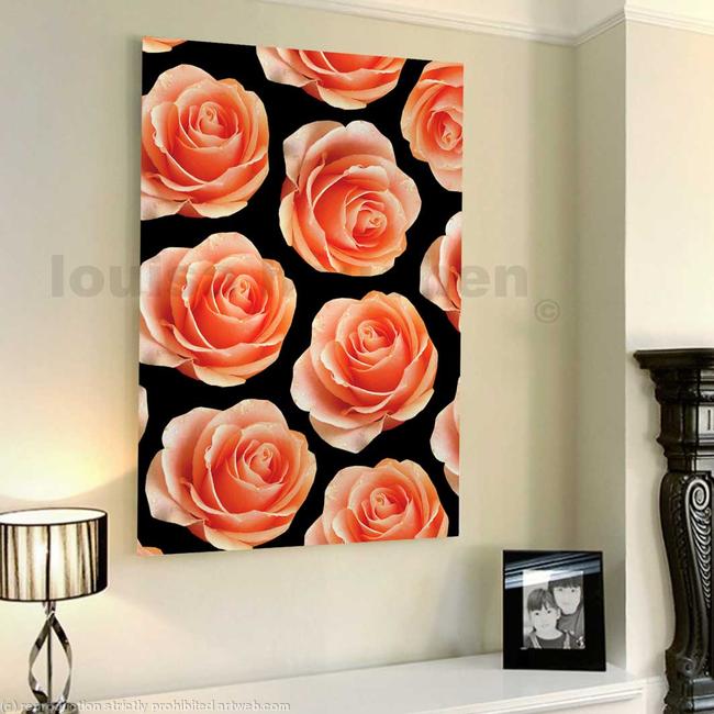 Chocolate Box Rose Canvas