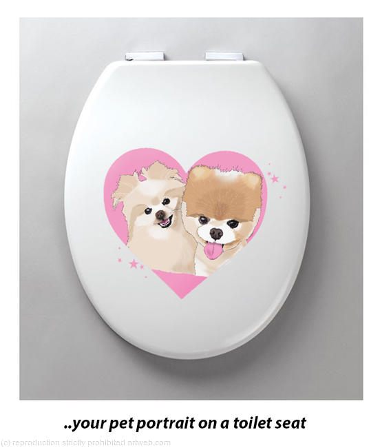 Pet Portrait Bespoke Toilet Seat