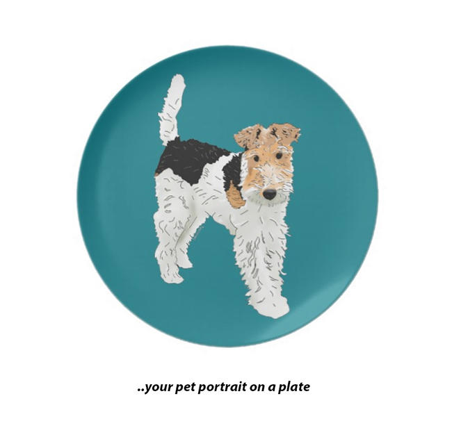 Pet Portrait Bespoke Plate