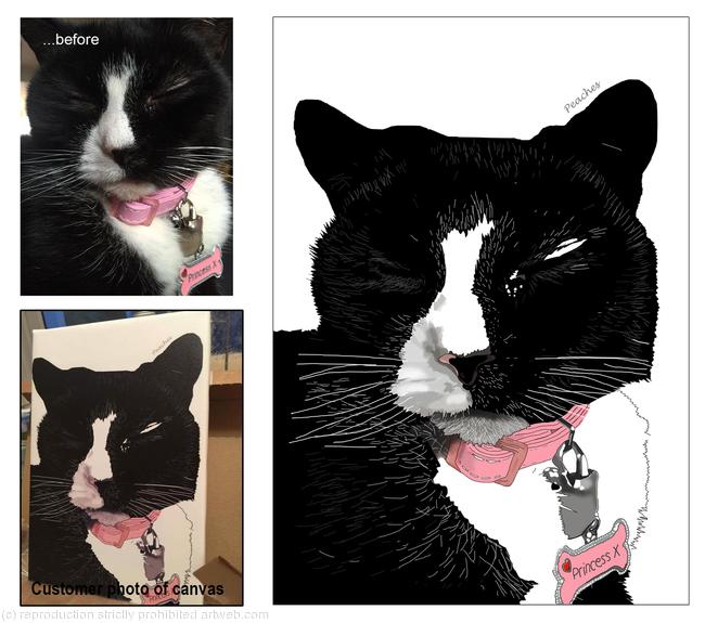 Canvas (featuring Your pet's pawtrait)