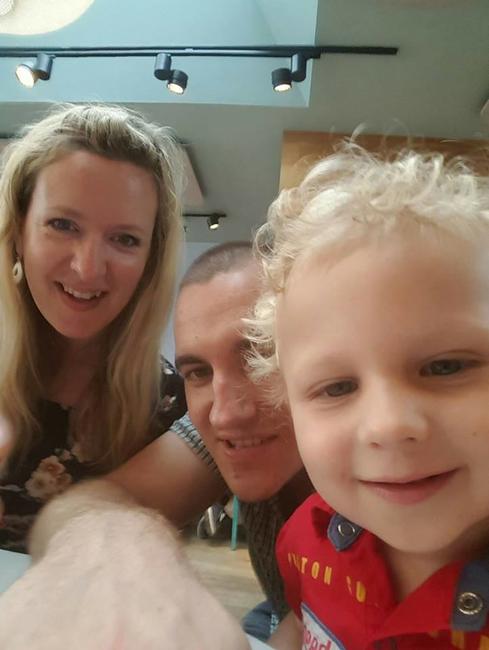 It's me and my family