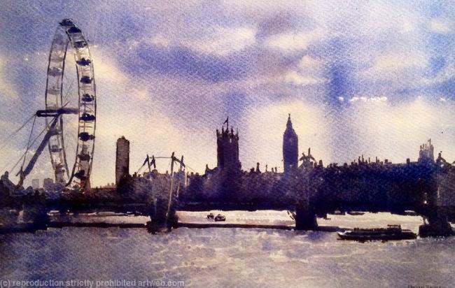 Everning light The Thames