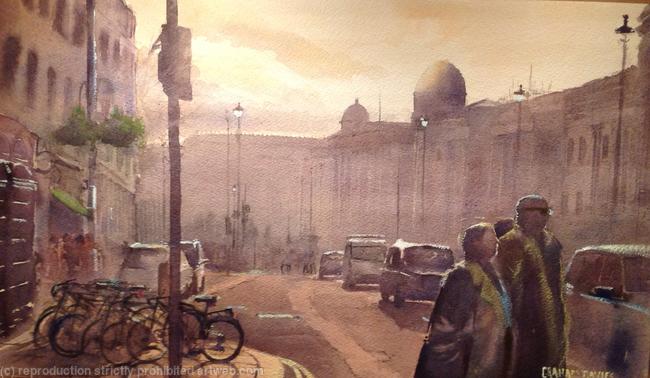 Late Afternoon Light Looking towards Th National Portrait Gallery