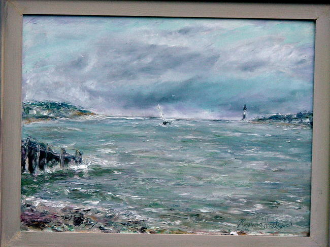 Sea scape and beach sketch