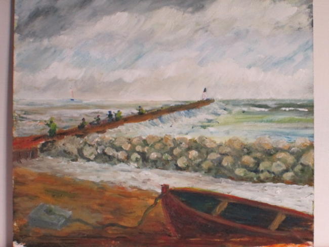Flood tide East Sussex UK