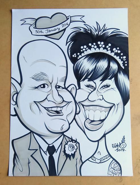 Wedding Anniversary Caricature
