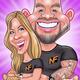 Fitness Couple Caricature