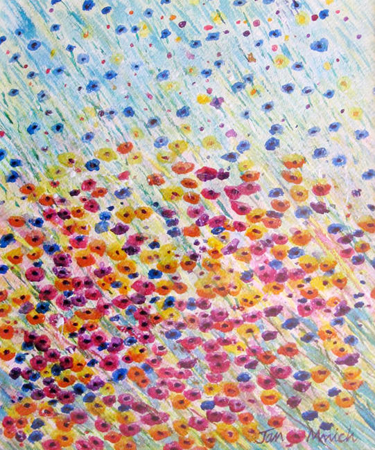 Flowers in the wind