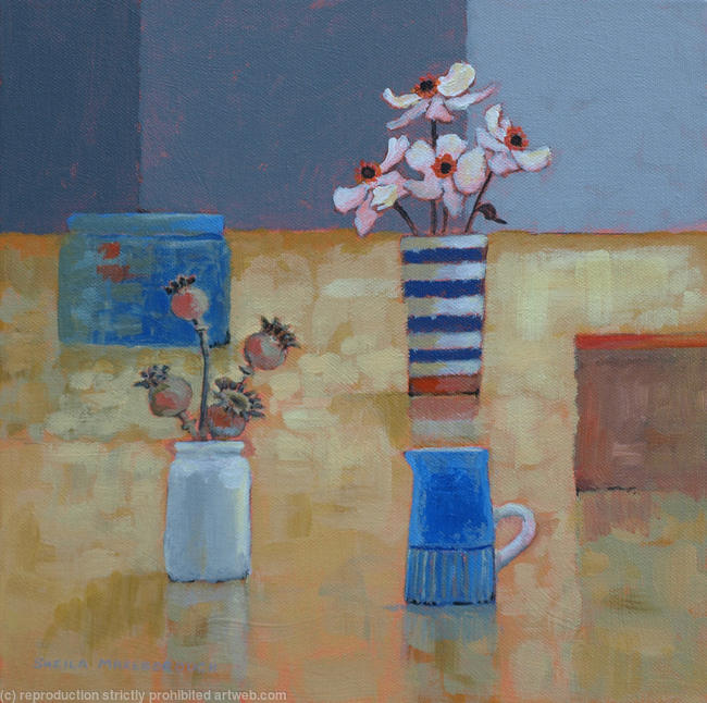 Cosmos and poppyheads