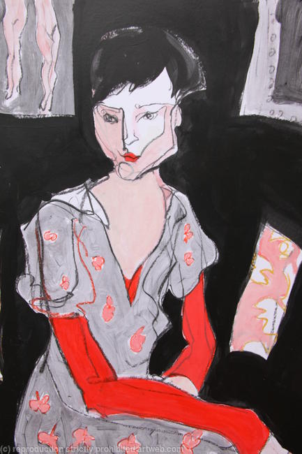 Vermilion Sleeves, detail.