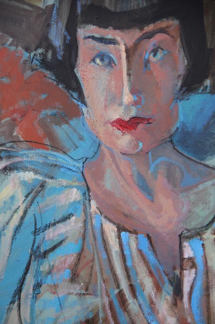 Blue Lady , detail