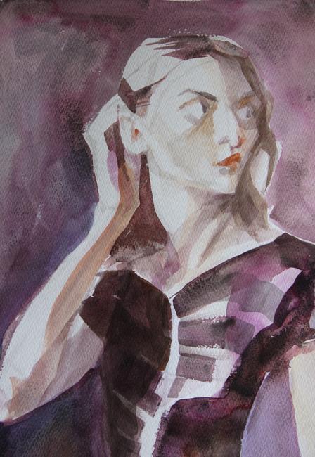 Brown Frock, detail.