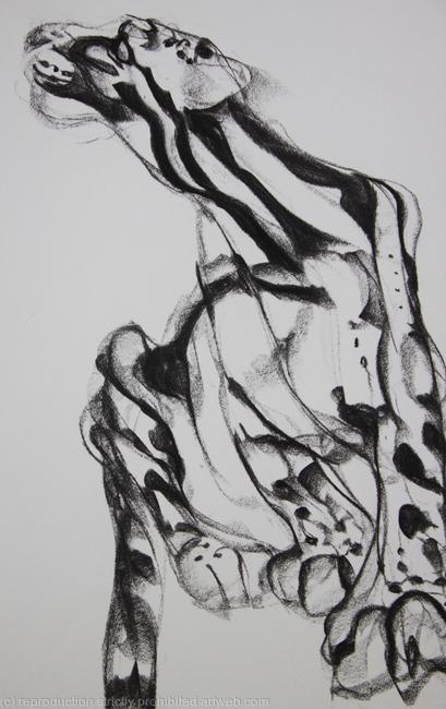 Striped Cat, detail