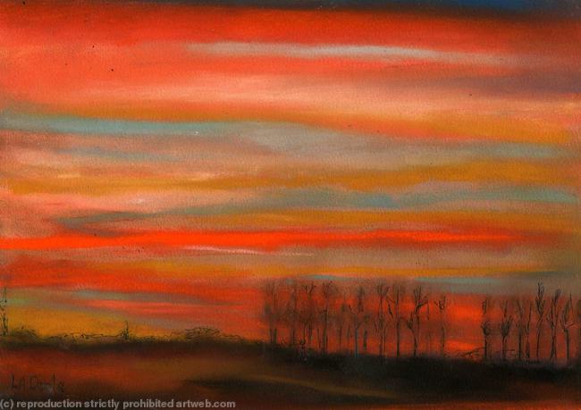 POPLARS SUNSET