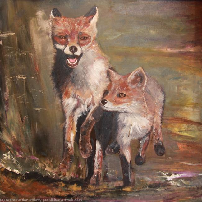 Vixen and cub