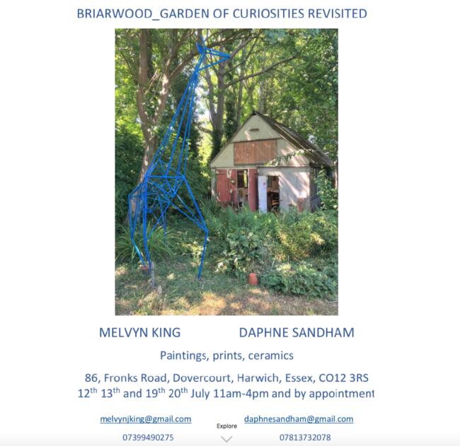 Melvyn King and Daphne Sandham Briarwood Garden of Curiosities Revisited