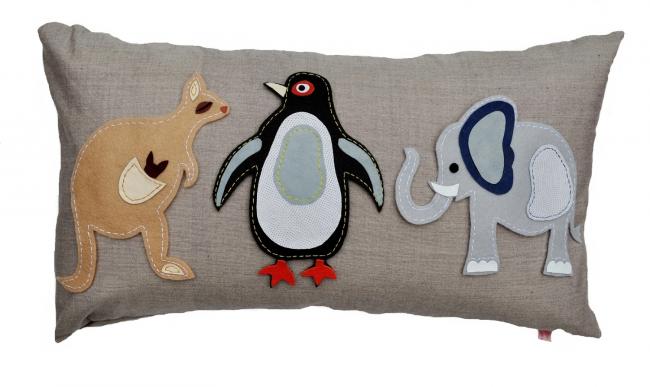 Animal Fair (Penguin) Cushion