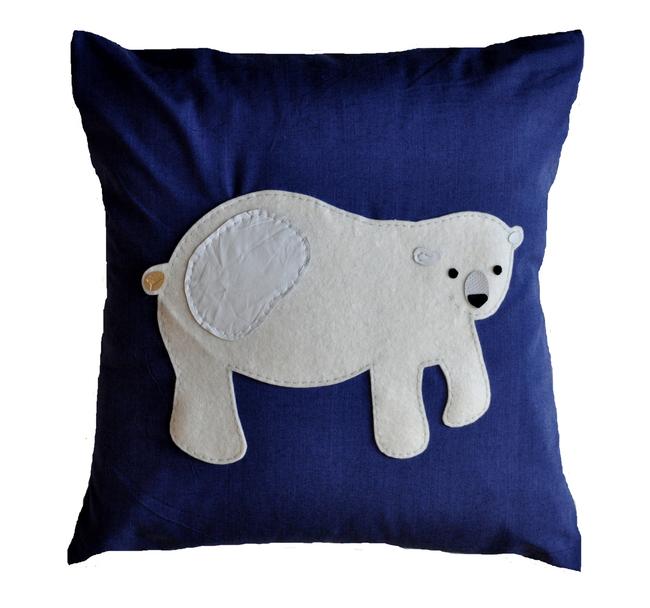 Polar Bear Cushion - Large