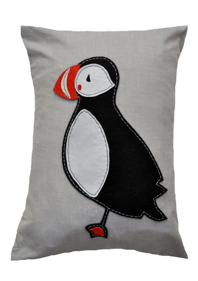 Puffin Cushion