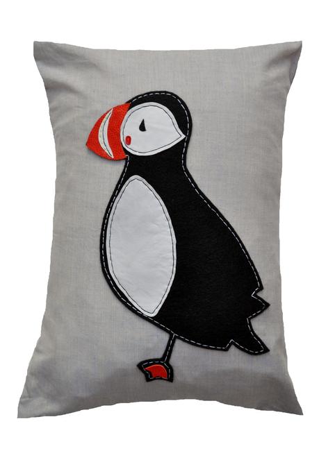 Puffin Cushion Large