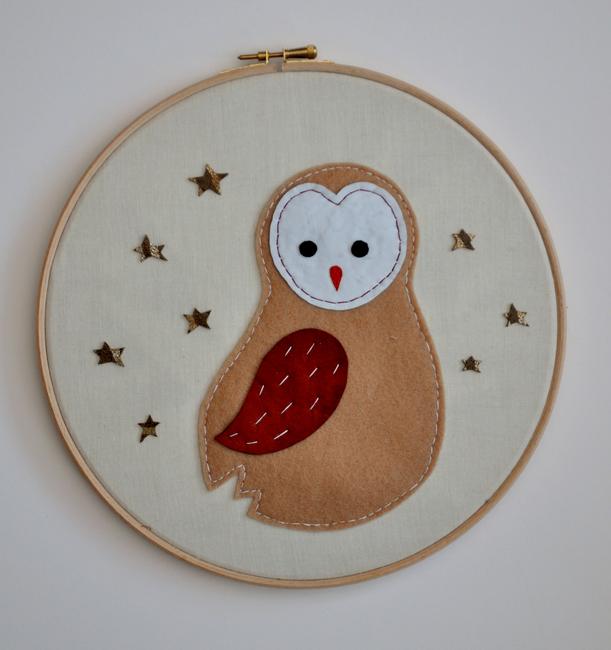 Large Midnight Owlet Wall Adornment