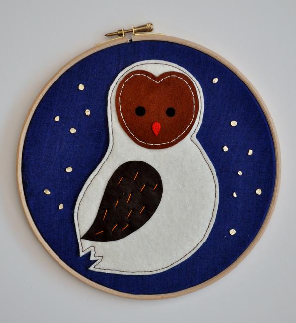 Medium Midnight Owlet Wall Adornment