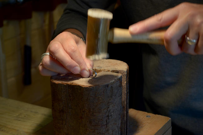 wedding ring in progress