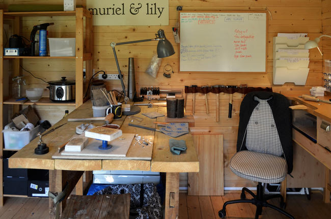 Inside the studio