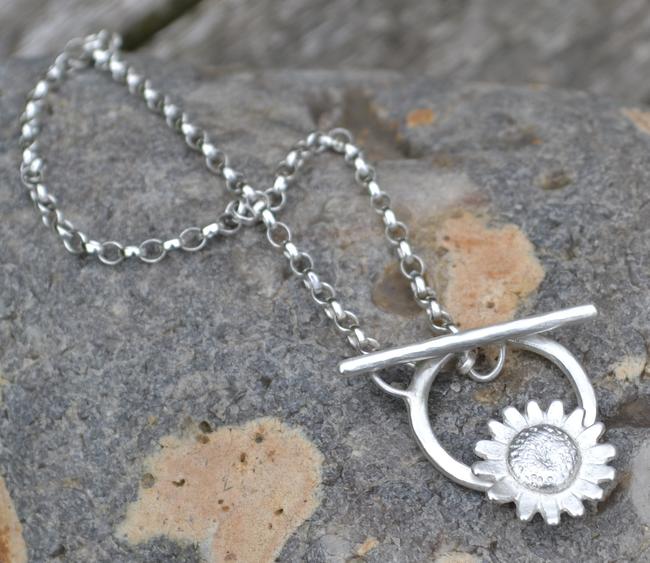 Commissioned gerbera bracelet