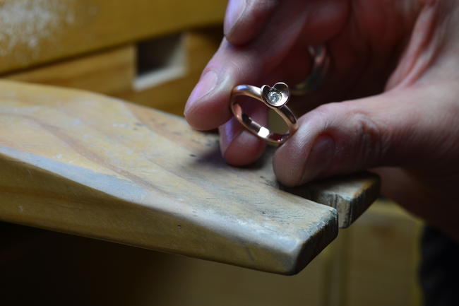 Peter's engagement ring